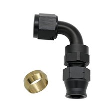 6AN Female Flare to 3/8" (9.5mm) OD Fuel Hardline Tube 6AN to 3/8" 90 Degree