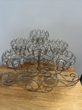 Pair of Faux Crystal Triple Candle Holders Centerpiece Table Decor Wedding Party