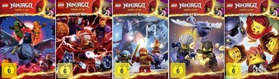 5 DVDs * LEGO NINJAGO - STAFFEL 16.1+16.2+16.3+16.4+16.5 IM SET  # NEU OVP §