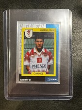 STICKER PANINI FOOT 2024/2025 ZINEDINE ZIDANE CANNES 1992 ROOKIE # 1 TOPLOADER