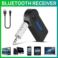 Wireless Bluetooth Receiver 3.5mm AUX Audio Stereo Music Home Car Adapter TO