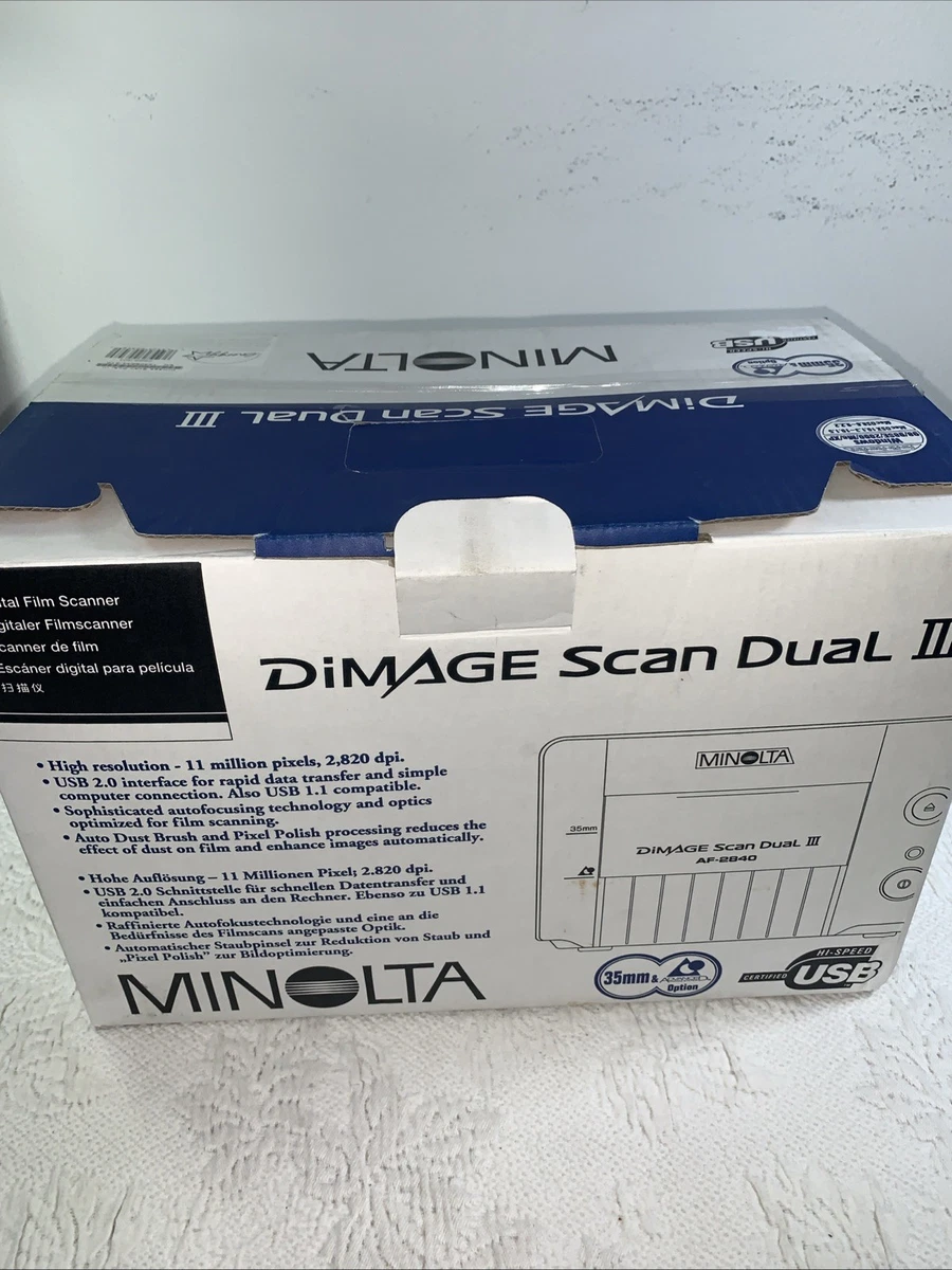Scanner Minolta Dimage Scan Dual II AF-282OU - Très Peu Servi