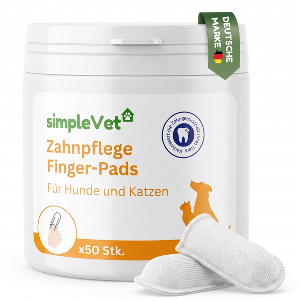simpleVet Zahnpflege Finger-Pads FüR Hunde & Katzen 50 StüCk-image