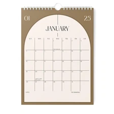 Wall Calendar 2025 - Vertical 8.5x11 inch Runs Until June 2026 - Boost Your P...