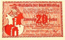 20 Heller buono città di Eferding 1919 denaro di emergenza unc