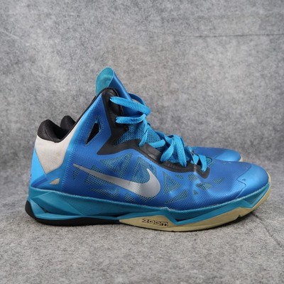 Nike Shoes Men 12 Basketball Sneaker Zoom Hyperchaos Blue Black Athletic Lace Up