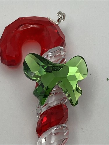 Swarovski Candy Canna Fiocco Verde Decorazione Natalizia Cristallo Ritirato - Foto 2 di 8