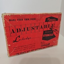 Vintage BRASS STENCILS Letters Lot 