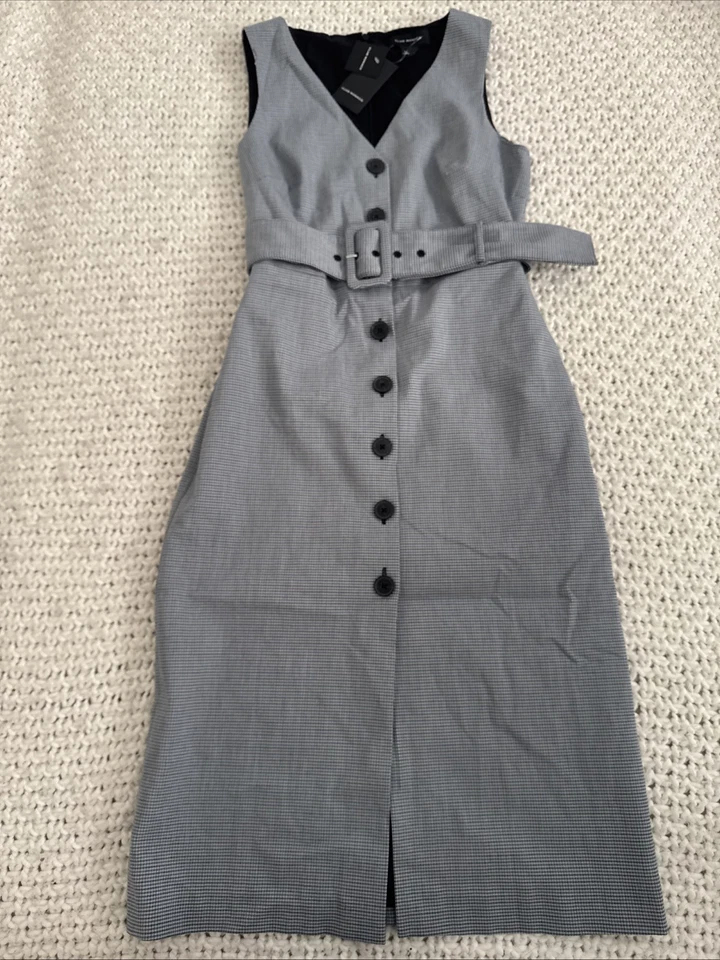 Vestido Club Monaco Talla 00 Pritha Bata Azul Foto 3 de 4