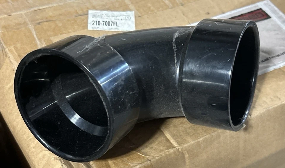 Lesso 3 In. Hub x Hub 90 Deg. Sanitary ABS Elbow Pack of 6