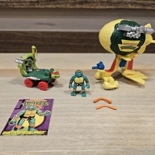 TMNT Mini Mutants High Flyin' & Road Raggin' Combo Complete w. Michaelangelo