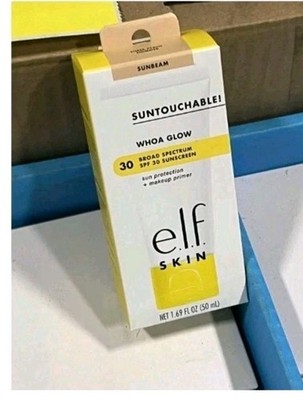 e.l.f. SKIN Suntouchable Whoa Glow Sunscreen makeup Primer SUNBEAM 