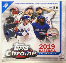 2019 Topps Chrome Update Series Baseball Factory Sealed Mega Box
