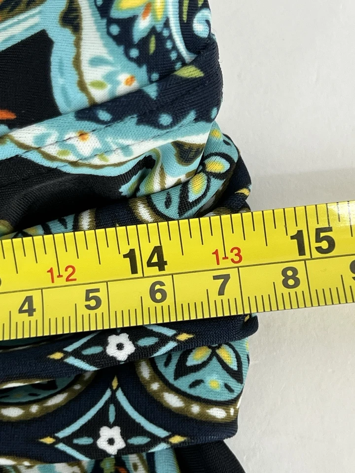 Топ танкини женский Croft & Barrow размер 12 черный с подкладкой пейсли - Изображение 4 из 4