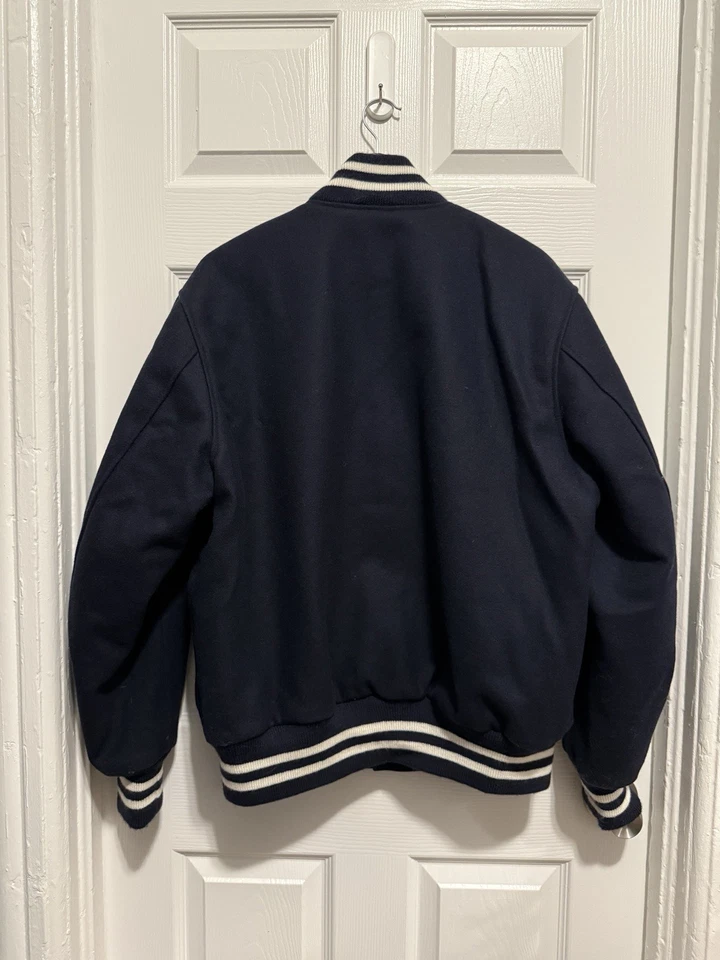 Kith Golden Bear Letterman Pegasus Varsity Jacket Navy New York Ronnie Fieg - Image 3 of 4