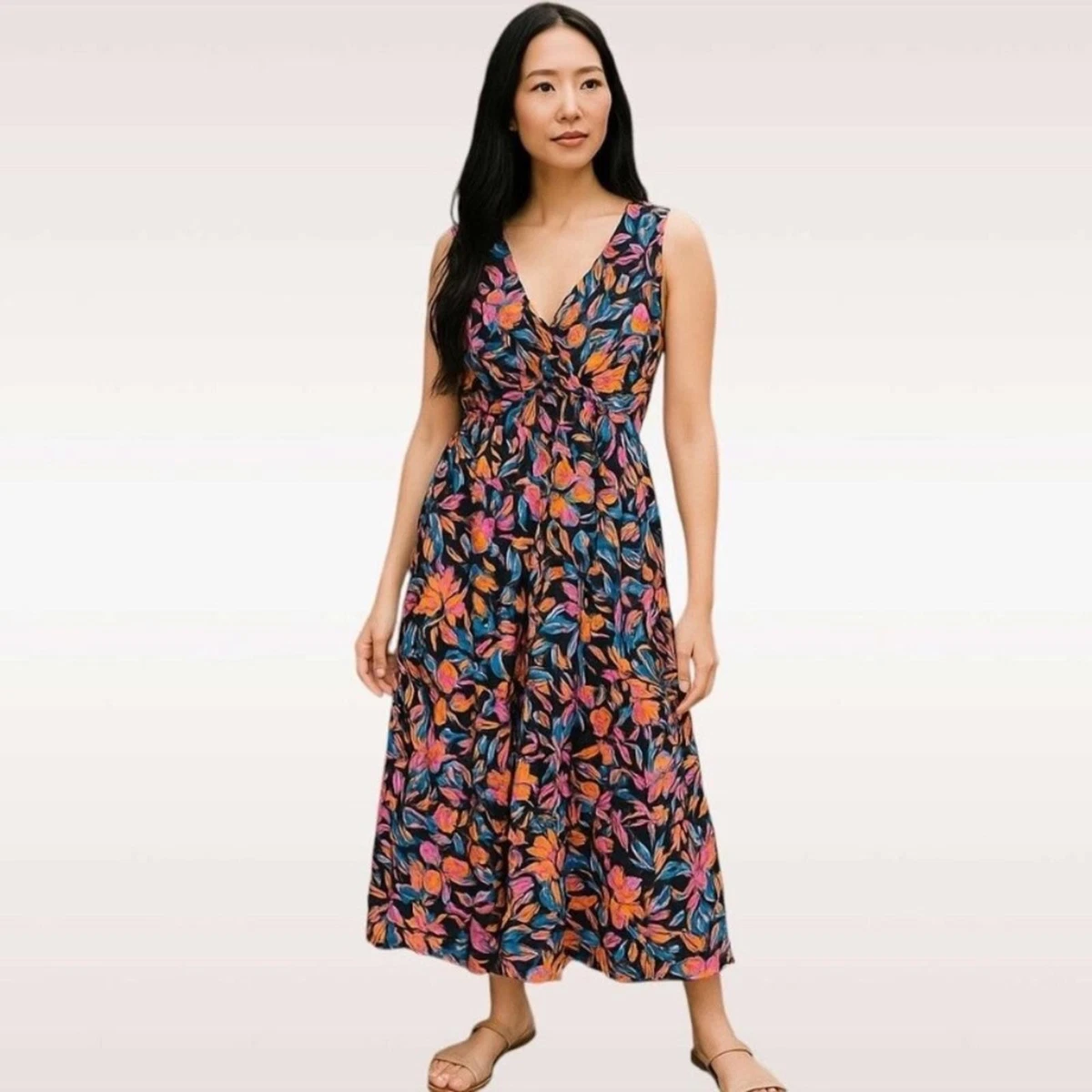 knee length dresses for ladies Rent French Connection Evergreen Claribel Floral Maxi main image 1