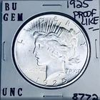 1925 P BU GEM PEACE SILVER DOLLAR UNC MS+++ U.S. MINT RARE COIN 8772