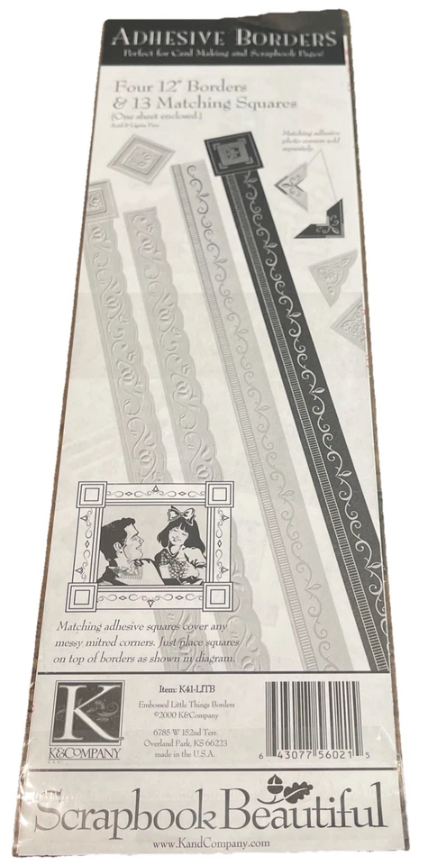 Large K & COMPANY SCRAPBOOK BEAUTIFUL THE LITTLE THINGS  12" ADHESIVE BORDERS - Image 4 of 4