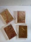 96-97 Fleer Michael Jordan 23kt Gold Foil Trading Card Lot Of 4