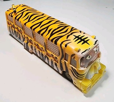 Art Creativity Yellow Tiger Fuji Safari Park Zoo Bus Plastic