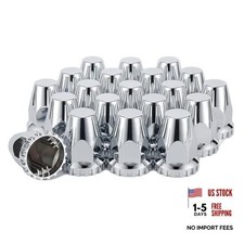 33mm x 2 7/8" Lug Nut Covers Push-On Standard, ABS Chrome 20 2 7/8" Chromed