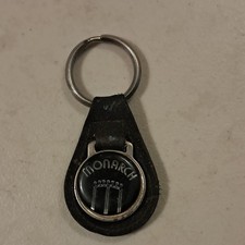 Monarch Black Leather Collectible Vehicle Keychain