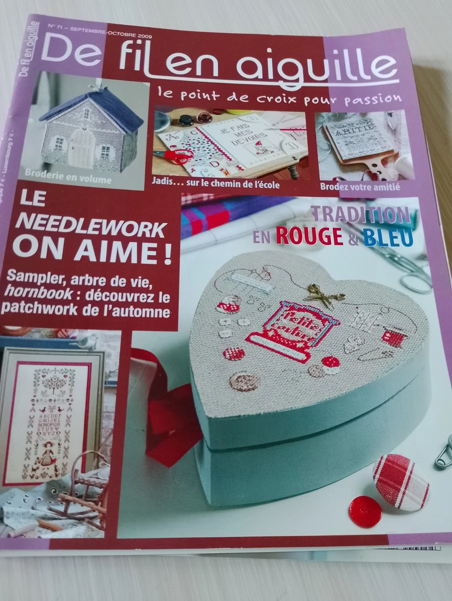 De Fil En Aiguille Hors-série N°25 – Lettres Anciennes Point De Croix, Magazine épuisé