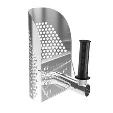 Sand Scoop for Metal Detecting - Heavy Duty Stainless Steel Beach Shovel with...