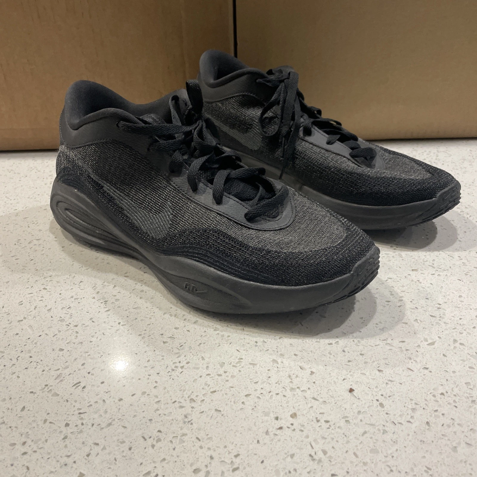 Nike Sneakers Men 13 Black GT Hustle Academy Running Athletic BBall Shoes