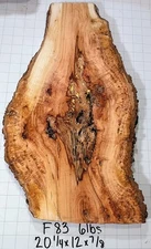 F83 Black Cherry Burl Live Edge Slab Crafting DIY Epoxy Project 20 1/4x12x7/8