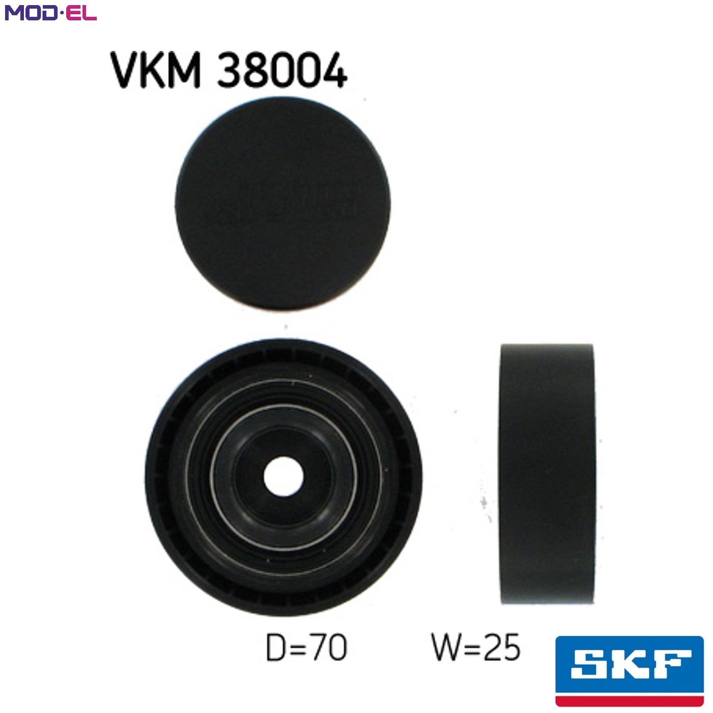 V-Ribbed Belt Deflection/Guide Pulley SKF VKM 38004 Fits BMW Skoda 3 Series 5 - Image 13