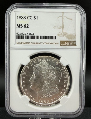 1883 CC $1 Morgan Silver Dollar NGC MS62