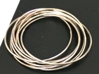 8g Vintage Necklace Pendant tested 925 STERLING SILVER Multi Ring Circle lot y