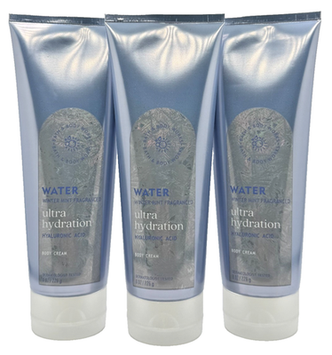 #ad #ad Bath amp; Body Works Lot of 3 Tubes Water Winter Mint Ultra Hydrating Body Cream 8 $37.99