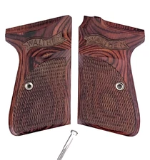 Walther PPK/s (S&W) Ultima Panel Grips Super Rosewood Checkered Walther Banner