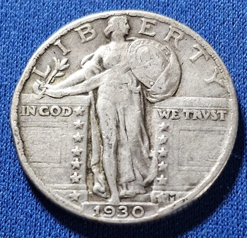 A 1930 Standing Liberty Quarter. Nice Details