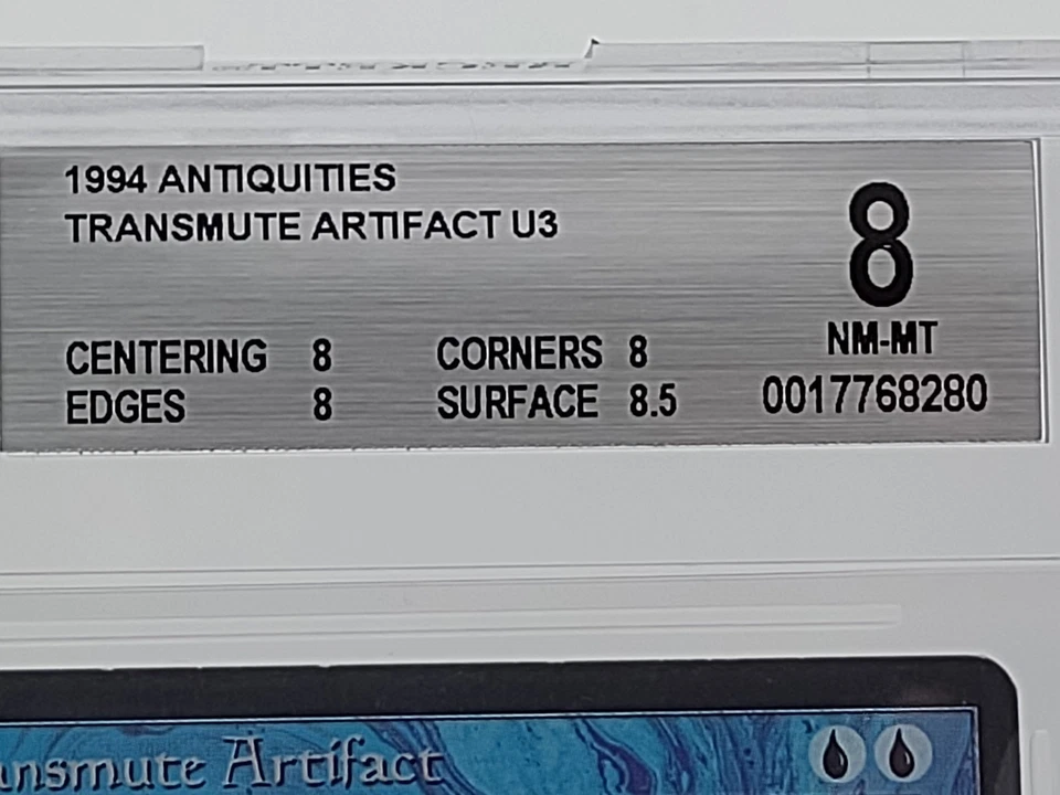 MTG Antiquities Transmute Artifact BGS 8 Subs 8/8/8/8.5 NM-MT Magic Card - Image 3 of 4