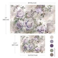 Re-Design with Prima, Double Delight, Decoupage Fiber Paper Set, Soft Veil, Purp