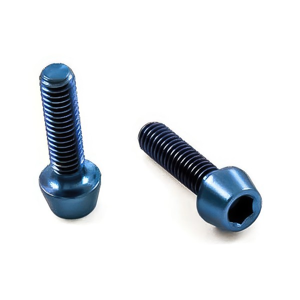 Titan Schraube M4 X 15Mm - Innensechskant Konischer Kopf - Blau-image