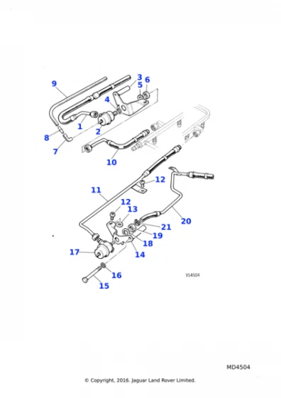 Fits Jaguar Daimler V12 XJ12 S3 XJS 5.3 3.6 Fuel Pressure Regulator EAC4864-INT - Изображение 2 из 2