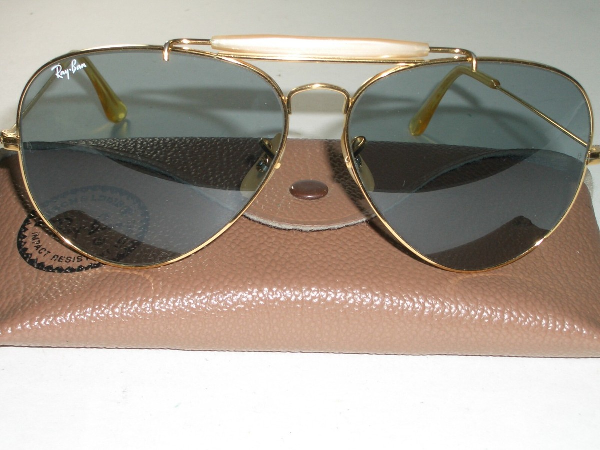 58MM VINTAGE B&L RAY BAN BLUE TONE PHOTOCHROMIC OUTDOORSMAN