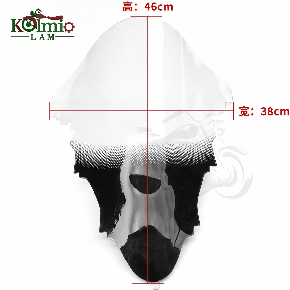 Pare-brise moto pour YAMAHA YZF-R1 2009-2014 en polycarbonate noir fumé