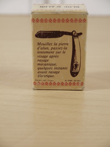 Vintage OSMA Alum Block 2.64 oz / 75 g Barber Shaving Made In France - Picture 5 of 6