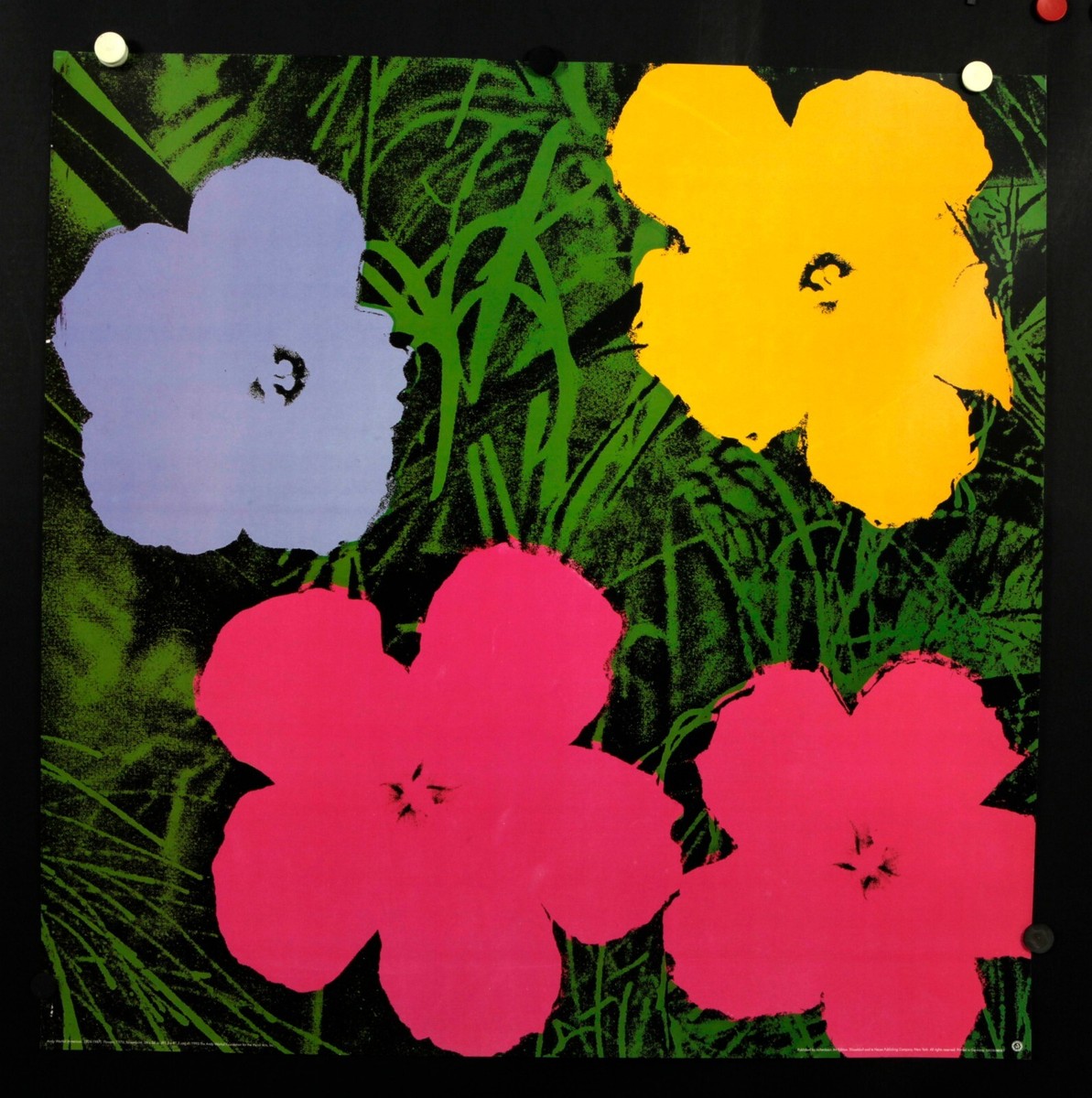 Andy Warhol, Flowers, 1970 - 1993 - Purple, Yellow, Red