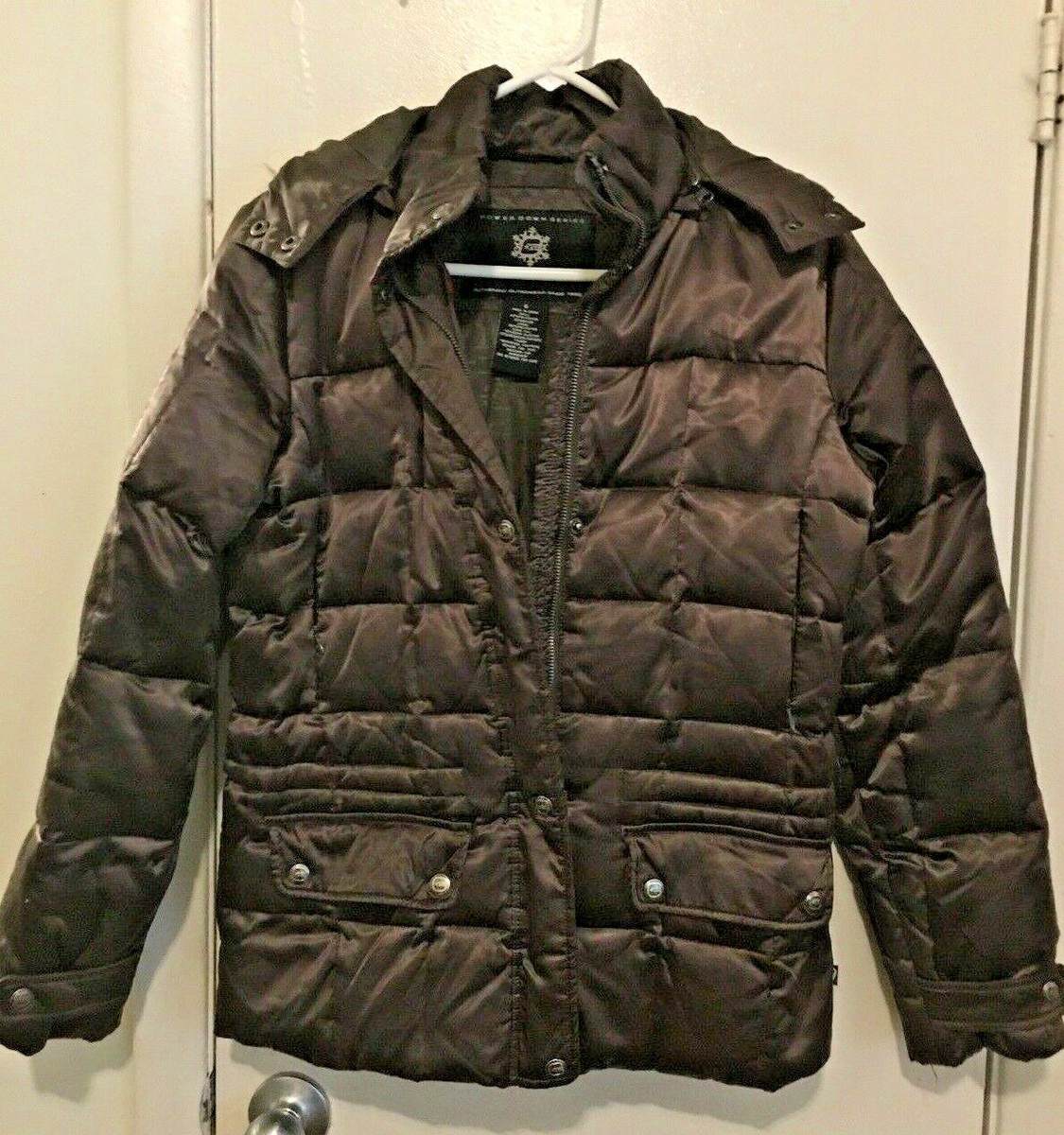 Free Country Power Down Series Women Puffer Jacket-SMALL-Brown