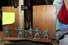 ca. 1950's Toy Soldiers Lot of 5 Civil War US Army Chew Marks