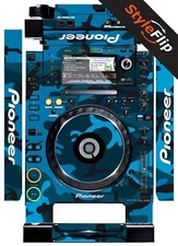 Pioneer CDJ-2000 Skin | Camo Blue | Protective Decal | StyleFlip Skins