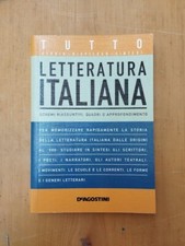 Libro Letteratura italiana Schemi e Quadri D'approfondimento Deagostini 2005