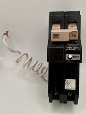 CHIPPED Eaton CHN230GF 30A 2 POLE Ground Fault Circuit Breaker
