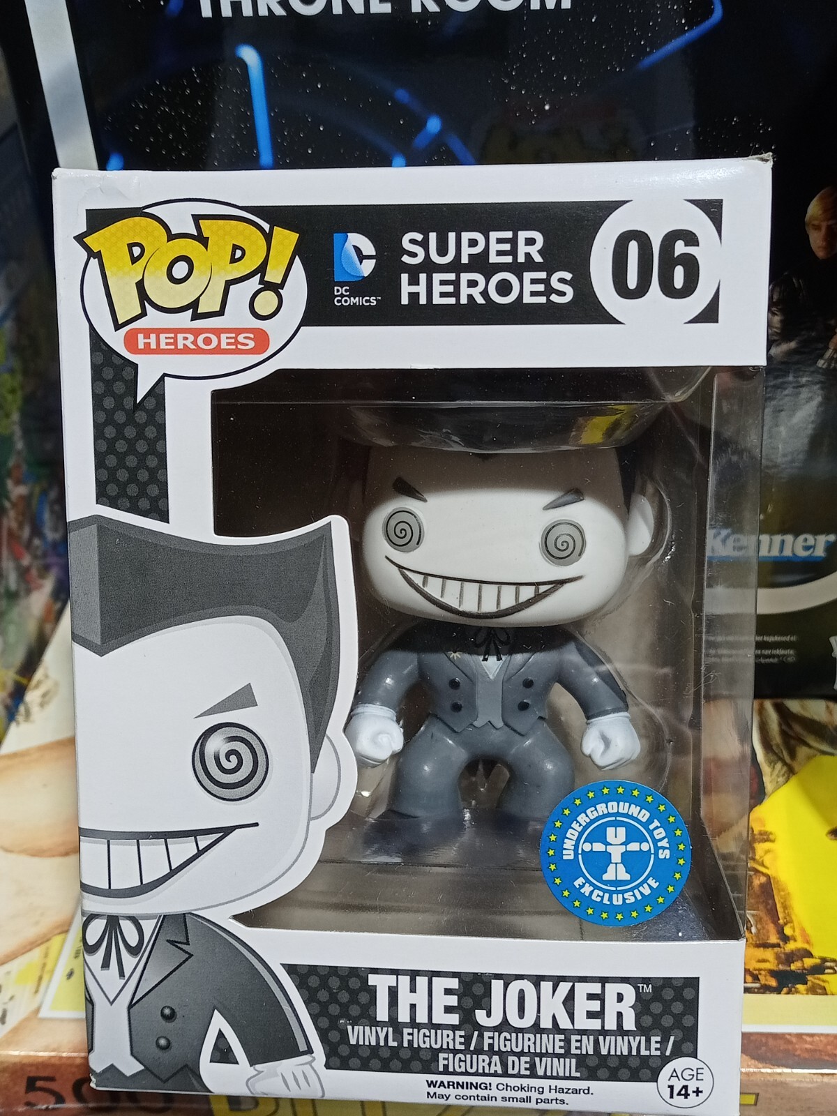 Funko Pop Heroes The Joker B&W édition exclusive idée cadeau geek unique